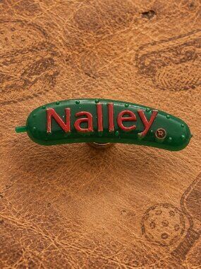Nalley Pickle Dill Sweet Pickles Condiment Vintage Promo Lapel Pin Cucumber